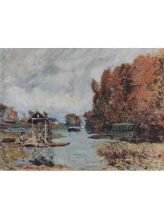 Постер DRABS A3 Сислей, Альфред, Прачки в Буживале
