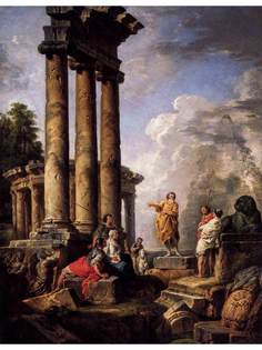 Постер DRABS A2 Джованни Паоло Паннини, Ruins with St Paul Preaching
