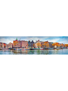 Постер DRABS A3 Панорамный осенний вид на город Амстердам.