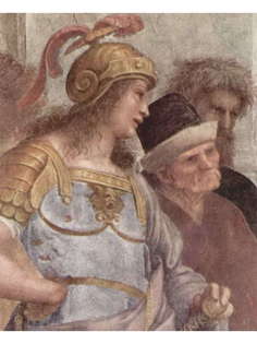Постер DRABS A2 Рафаэль, Настенная фреска. Афинская школа. Александр Великий