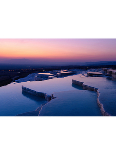 Постер DRABS A2 Памуккале Хлопковый замок на закате