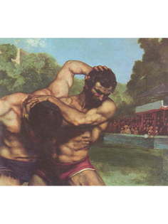 Постер DRABS A3 Курбе, Гюстав, Борцы.