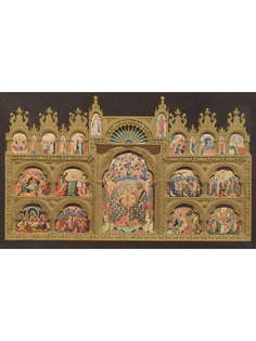 Постер DRABS A3 Паоло Венециано, Полиптих с коронованием Марии, общий вид