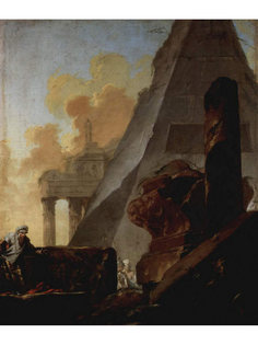 Постер DRABS A2 Барбольт, Жан. Руины и пирамида