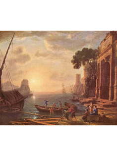 Постер DRABS A2 Лоррен, Клод , Гавань на закате