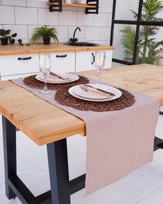 Дорожка на стол из рогожки "Всё себе", Капуцин, Размер: 45 х 145