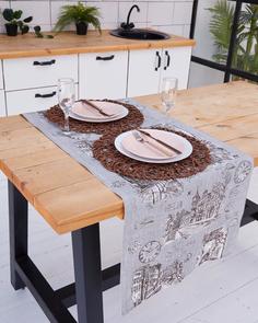 Дорожка на стол из рогожки "Всё себе", Экскурсия, Размер: 50 х 145