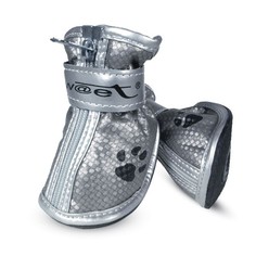 Ботинки для собак Triol, серебряные с лапками, размер 2