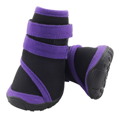 Обувь для собак Triol размер L, 2 шт черный, фиолетовый