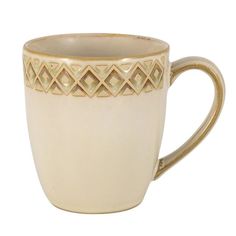 Кружка Home and Style Дамаск 350 мл бежевая