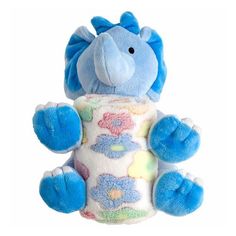 Плед 70 х 100 см корал-флис разноцветный с мягкой игрушкой No Brand