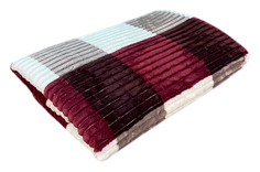 Плед Радуга Бордовый Bozhong Home Textile