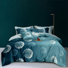 Простыня из компаньона Mercury Home Белые одуванчики Евро/Евро макси 220x240 Поплин