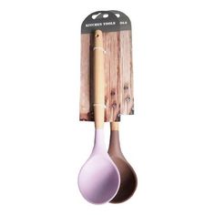 Ложка кулинарная дерево силикон No Brand