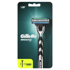 Мужская бритва Gillette Mach3 с 2 сменными кассетами