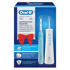 Набор Электрическая зубная щетка Oral-B Pro 1 500 + Ирригатор Aquacare 4