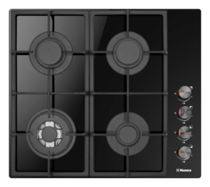 Встраиваемая газовая панель Hansa BHKS621531 Black