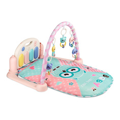 Развивающий коврик для детей AMAROBABY NIGHT OWL, 80x65x45 (СОВА) розовый