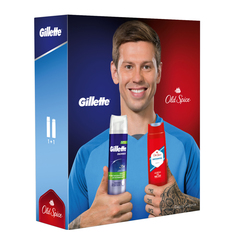 Подарочный набор Gillette Пена д/бритья 50мл+OLD SPICE Гель д/душа WhiteWater 250мл