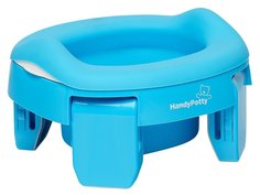 Горшок дорожный HandyPotty 3в1 голубой, с универсальной вкладкой Roxy-kids HP-255B