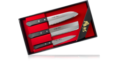 Набор Кухонных Ножей FUJI CUTLERY 3 ножа, подарочная упаковка, японские кухонные ножи