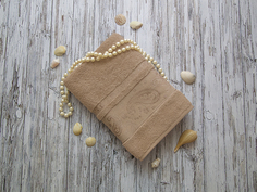 Махровое полотенце подарочное Лоран 70х140 капучино, УП-023-07 Tete A Tete