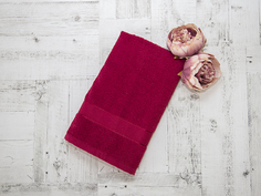 Махровое полотенце подарочное, 50х90, бордовый, Ундина, УП-024-03 Aisha
