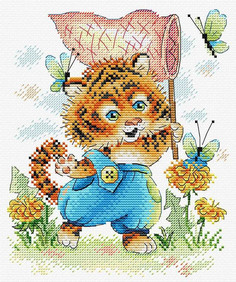 Набор для вышивания МП Студия Полосатый охотник