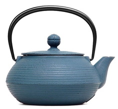 Чугунный чайник IWACHU для чайной церемонии 0,65л голубой