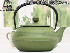 Чугунный чайник IWACHU для чайной церемонии 0,32л салатовый