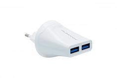 Сетевое зарядное устройство Qumann QTC-02 2USB белый
