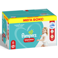 Подгузники-трусики Pampers Pants 6 (15 кг+), 88 шт.