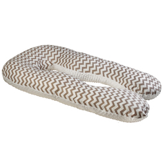 Подушка для беременных AmaroBaby Зигзаг кофе, 340х72 см