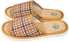 Домашние тапочки женские Smile of Milady А-70 В22-046 бежевые 40-41 RU