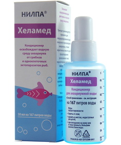 Кондиционер для аквариумной воды Нилпа "Хеламед", 50 мл