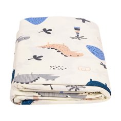 Пододеяльник AmaroBaby на молнии 147х112 Little dino, бежевый