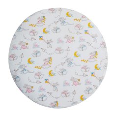 Простыня AmaroBaby на резинке круглая 75х75х12 Мышата в облаках поплин