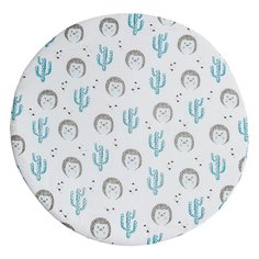 Простыня AmaroBaby на резинке круглая 75х75х12 Ежики бязь