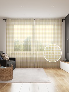 Фототюль JoyArty "Основа аргайла", 145x265см (2 полотна со шторной лентой + 50 крючков)