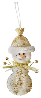 Елочная игрушка Новогодняя сказка Подвеска новогодняя золото 972521 12 см 1 шт.