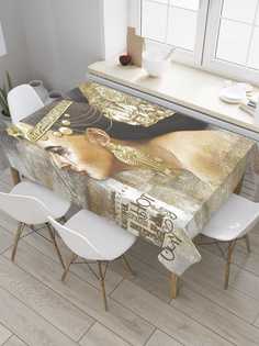 Скатерть прямоугольная JoyArty "Портрет Клеопатры" из сатена, 120x145 см