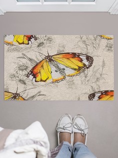 Придверный коврик JoyArty "Радость бабочки" для обуви 75x45 см