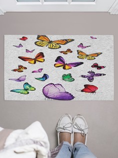 Придверный коврик JoyArty "Бабочки повсюду" для обуви 75x45 см