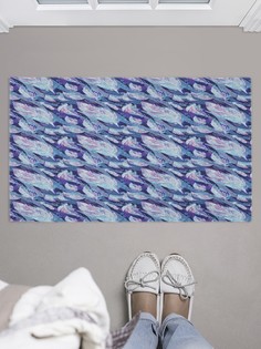 Придверный коврик JoyArty "Ажурные перья" для обуви 75x45 см
