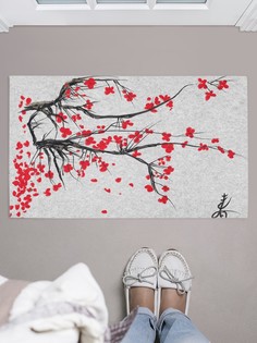 Придверный коврик JoyArty "Цветущая Япония" для обуви 75x45 см