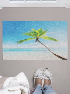Придверный коврик JoyArty "Кокосовая пальма" для обуви 75x45 см