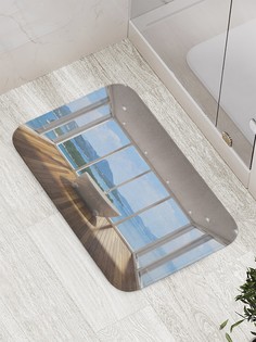 Коврик JoyArty "Кресло на веранде" для ванной, сауны, бассейна, 77х52 см