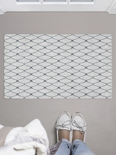 Придверный коврик JoyArty "Ажурная сетка" для обуви 75x45 см