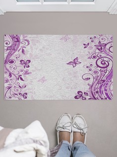 Придверный коврик JoyArty "Элегантные бабочки" для обуви 75x45 см