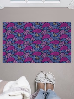 Придверный коврик JoyArty "Ажурные пейсли" для обуви 75x45 см